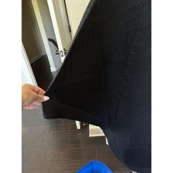 Coldwater Creek NWT Acrylic Wool Faux Fur Trim Cape Poncho Sweater  Sz XL/1X - Picture 4 of 4